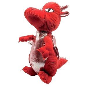 2/$15 Great Wolf Lodge Souvenir Plush Red Metallic Wings Horns Dragon Fiesta